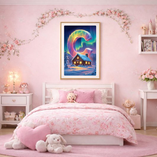 Aurora Letter C Poster | Print van het Noorderlich