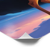 Aurora Letter D Poster | Northern Lights Art Print (Hoek)