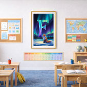 Aurora Letter F Poster | Noordelijk Licht Kunstpri