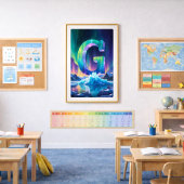 Aurora Letter G Poster | Noordelijk Licht Kunstpri