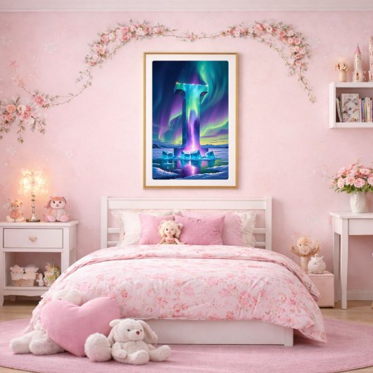 Aurora Letter I Poster | Print van kunst van het n