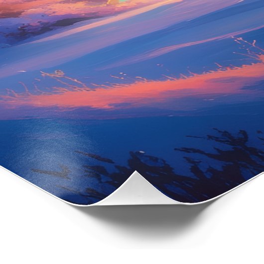 Aurora Letter P Poster | Kunst van het Noorderlich (Hoek)