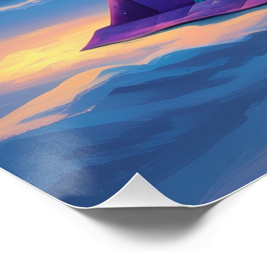 Aurora Letter Q Poster | Kunst van het Noorderlich (Hoek)