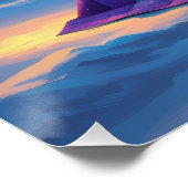 Aurora Letter Q Poster | Northern Lights Art (Hoek)