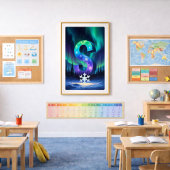 Aurora Letter S Poster | Kunst van het Noorderlich