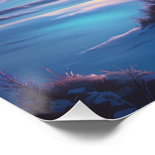 Aurora Letter T Poster | Northern Lights Art (Hoek)