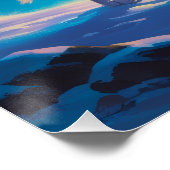 Aurora Letter W Poster | Northern Lights Art (Hoek)