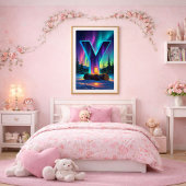 Aurora Letter Y Poster | Kunst van het Noorderlich