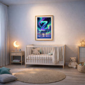 Aurora Letter Z Poster | Kunst van het noorderlich