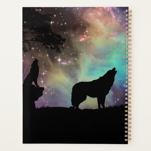 Aurora licht met wolven planner (Achterkant)