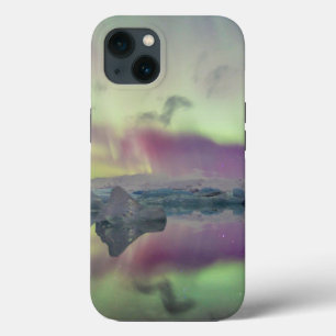 Aurora-Lichten Weerspiegelen Lagune IJsland Case-Mate iPhone Case