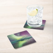 Aurora Lights in Lagoon | Jokulsarlon, Iceland Kartonnen Onderzetters (Insitu)