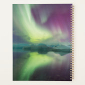 Aurora Lights in Lagoon | Jokulsarlon, Iceland Planner (Achterkant)