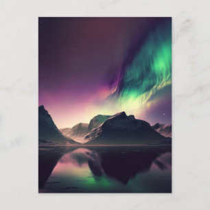 Aurora Lights Night Sky Briefkaart