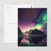 Aurora Lights Night Sky Briefkaart (Voorkant / Achterkant)