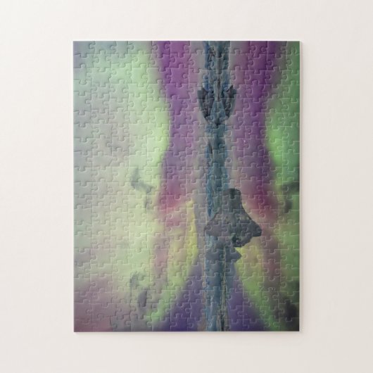 Aurora Lights Reflect Lagoon | Iceland Legpuzzel (Verticaal)