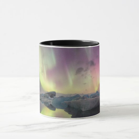 Aurora Lights Reflecteren in Lagoon Mok (Midden)