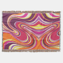 Aurora Lint Deken – Vintage Abstract Ontwerp