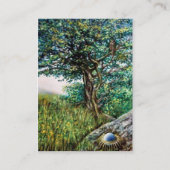 AURORA/MAGIC TREE, groen, blauw, grijs Visitekaartje (Achterkant)