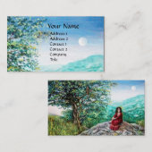 AURORA/MAGIC TREE, groen, blauw Visitekaartje (Voorkant / Achterkant)