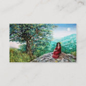 AURORA/MAGIC TREE, groen, blauw Visitekaartje (Achterkant)