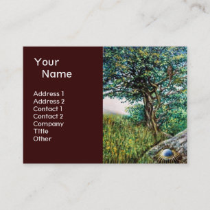 AURORA/MAGIC TREE, groen, blauw Visitekaartje