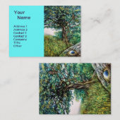 AURORA/MAGIC TREE, groen, blauw Visitekaartje (Voorkant / Achterkant)