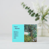 AURORA/MAGIC TREE, groen, blauw Visitekaartje (Staand voorkant)