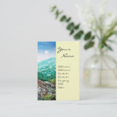 AURORA/MAGIC TREE, groen, blauw, wit Visitekaartje (Staand voorkant)