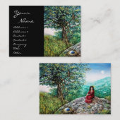 AURORA/MAGIC TREE, groen, blauw, zwart Visitekaartje (Voorkant / Achterkant)