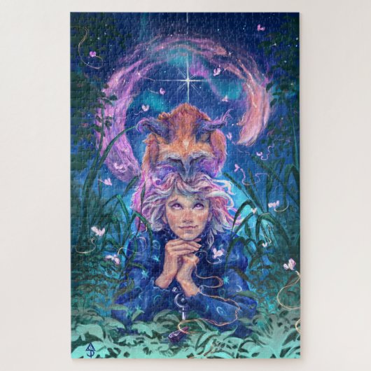 Aurora & Magicfox -Fantasy Night Under the Stars Legpuzzel (Verticaal)