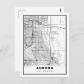Aurora Map Briefkaart (Voorkant / Achterkant)
