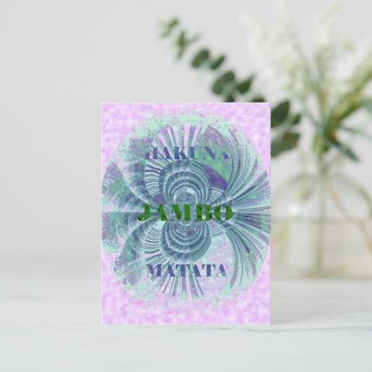 Aurora Matata Art Print Briefkaart (Staand voorkant)