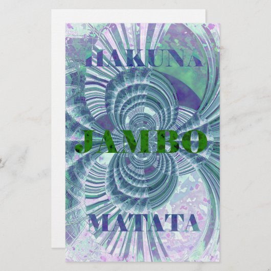 Aurora Matata Art Print Briefpapier (Voorkant / Achterkant)