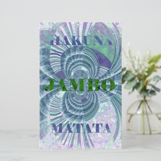 Aurora Matata Art Print Briefpapier (Staand voorkant)