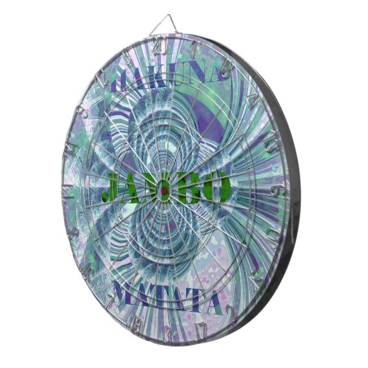 Aurora Matata Art Print Dartbord (Voorkant Rechts)
