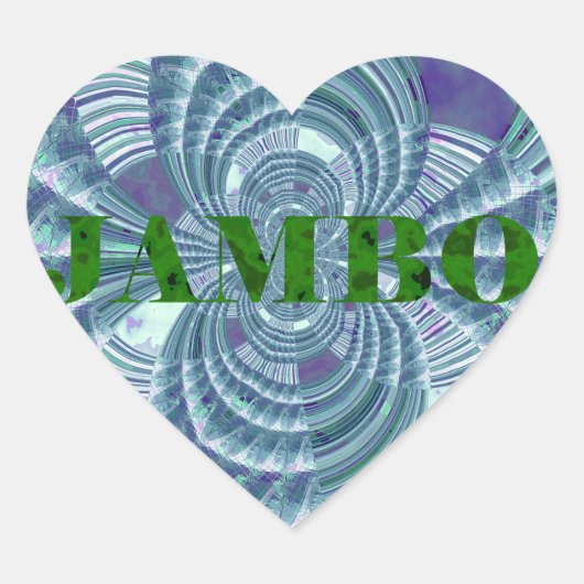 Aurora Matata Art Print Hart Sticker (Voorkant)