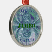 Aurora Matata Art Print Metalen Ornament (Rechts)
