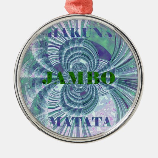 Aurora Matata Art Print Metalen Ornament (Voorkant)