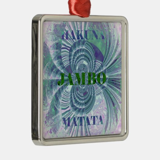 Aurora Matata Art Print Metalen Ornament (Rechts)