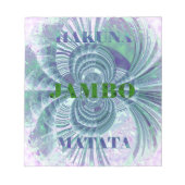 Aurora Matata Art Print Notitieblok (Voorkant)