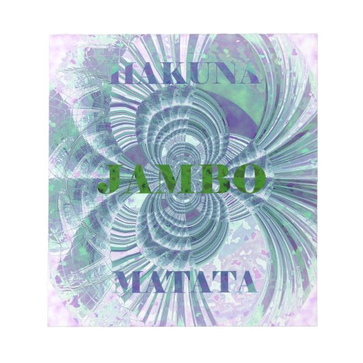 Aurora Matata Art Print Notitieblok (Voorkant)