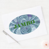 Aurora Matata Art Print Ovale Sticker (Envelop)