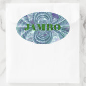 Aurora Matata Art Print Ovale Sticker (Tas)