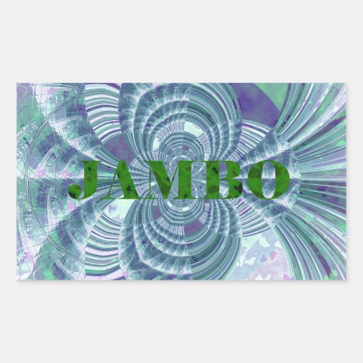 Aurora Matata Art Print Rechthoekige Sticker (Voorkant)