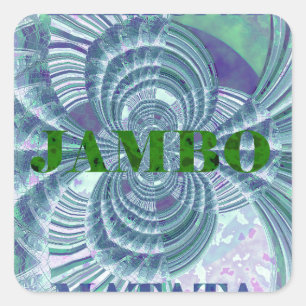 Aurora Matata Art Print Vierkante Sticker