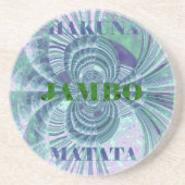 Aurora Matata Art Print Zandsteen Onderzetter (Voorkant)