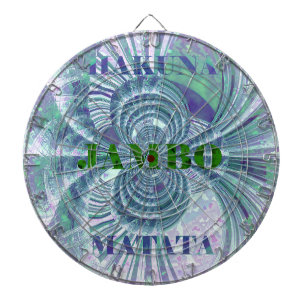 Aurora Matata-kunstprint Dartbord