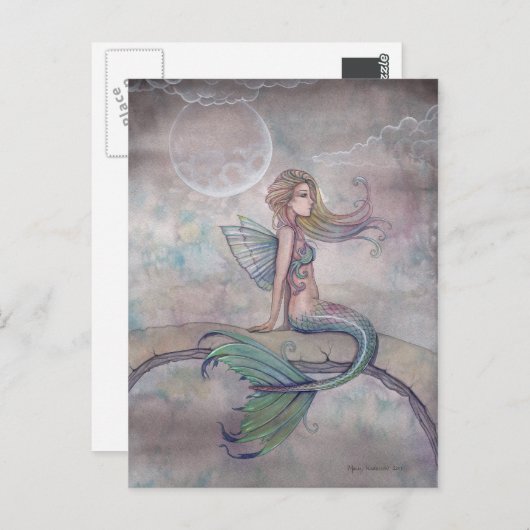 Aurora Mermaid Briefkaart (Voorkant / Achterkant)