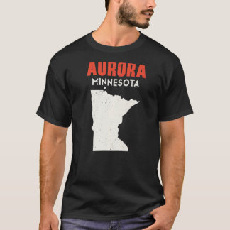 Aurora Minnesota USA State America Travel Minnesot T-shirt